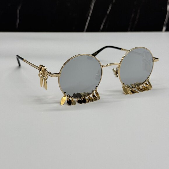 Valentino Accessories - NEW VALENTINO VLS-174A SILVER GOLD WOMEN SUNGLASSES